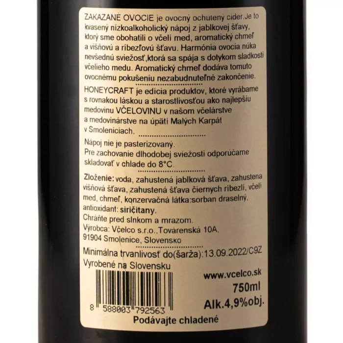 ZAKÁZANÉ OVOCIE 0,75L