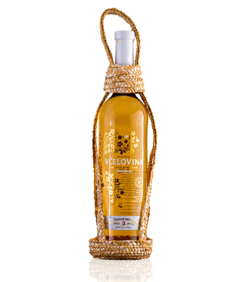 VČELOVINA ORIGINAL 0,75L v slamenom košíku
